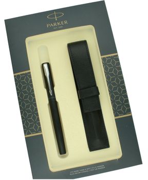 Zestaw Prezentowy Parker Pióro wieczne Vector XL Black i skórzane etui S0820010 czarny. Prezent dla nauczyciela. Zestaw z piórem i etui na prezent.  (2).jpg